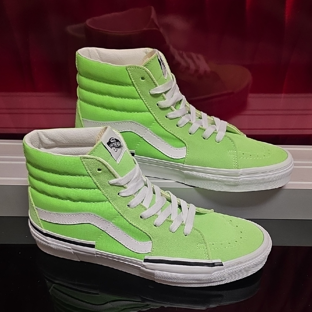 Vans Sk8-Hi Rearrange sneakers Neon Green Mens 11.5 Women's 13